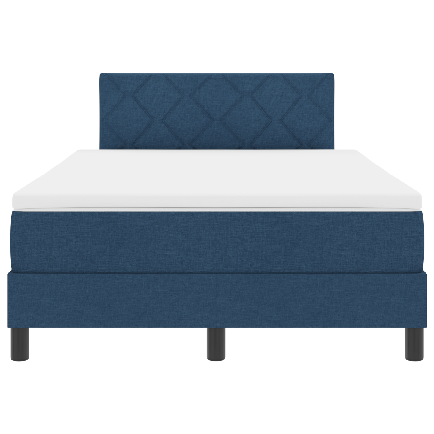 Boxspring Bed met Matras & LED Blauw 120x200 cm Stof