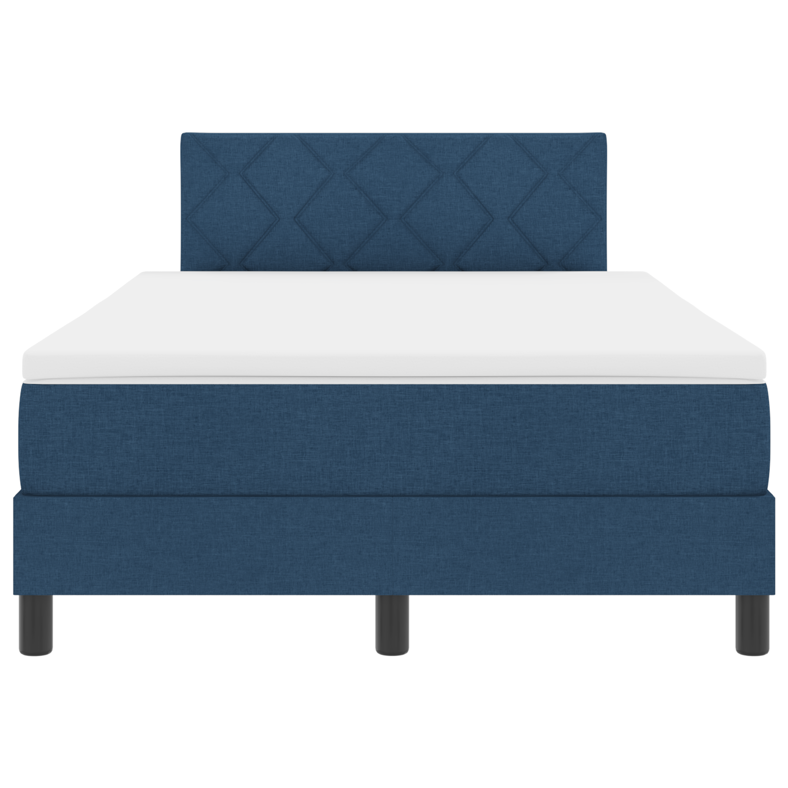 Boxspring Bed met Matras & LED Blauw 120x200 cm Stof