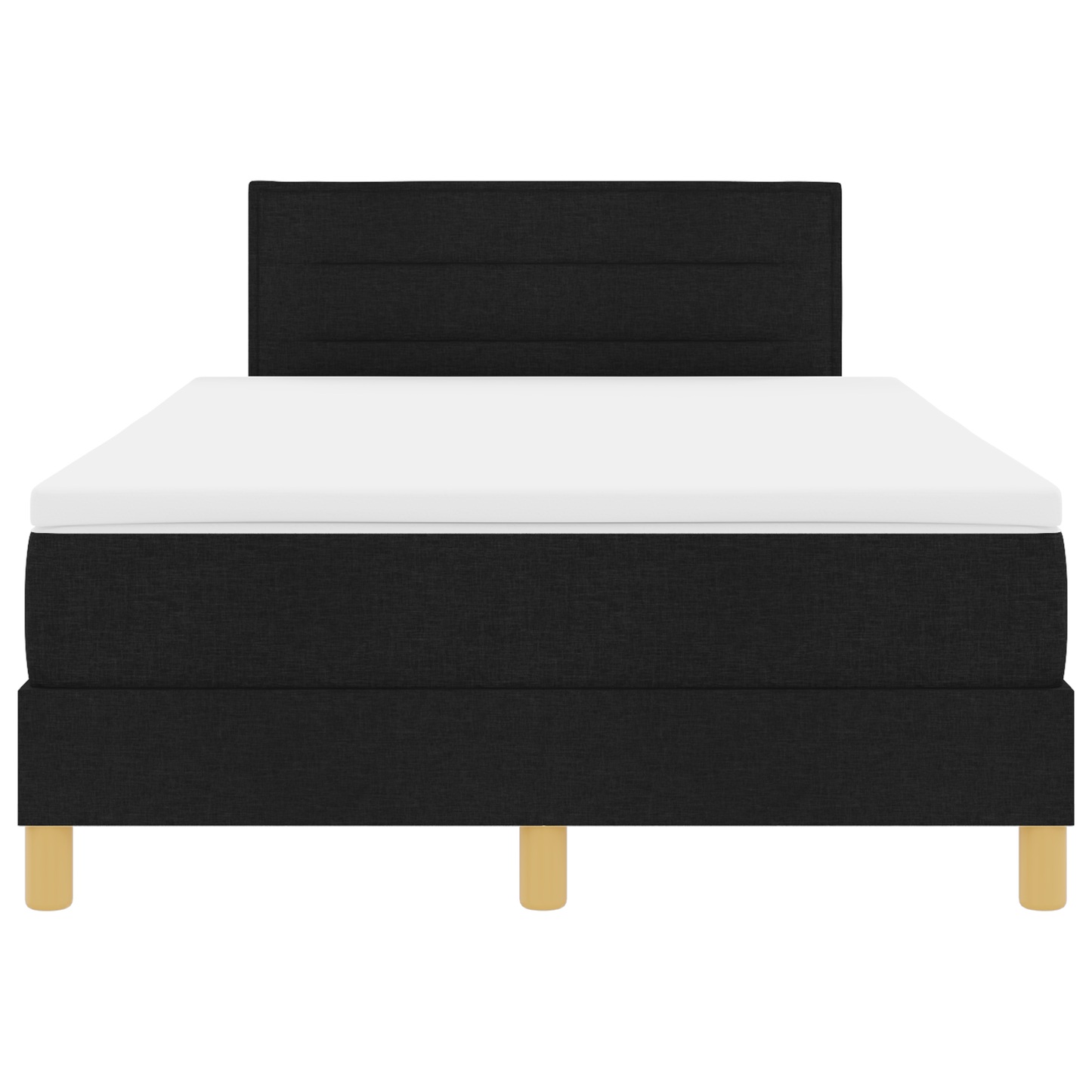 Boxspringbed met Matras & LED Zwart 120x190 cm Stof