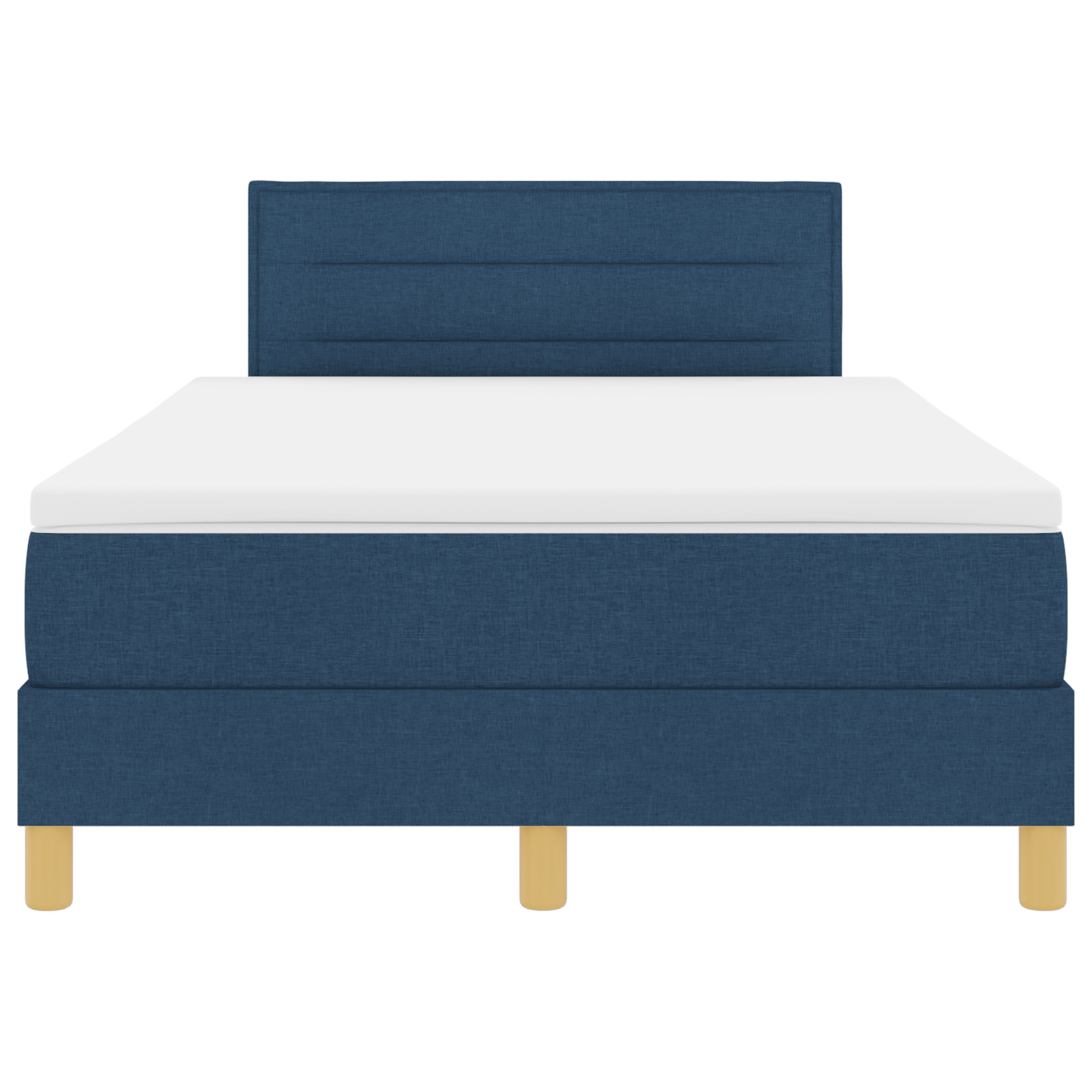 Boxspringbed met matras en LED stof blauw 120x200 cm