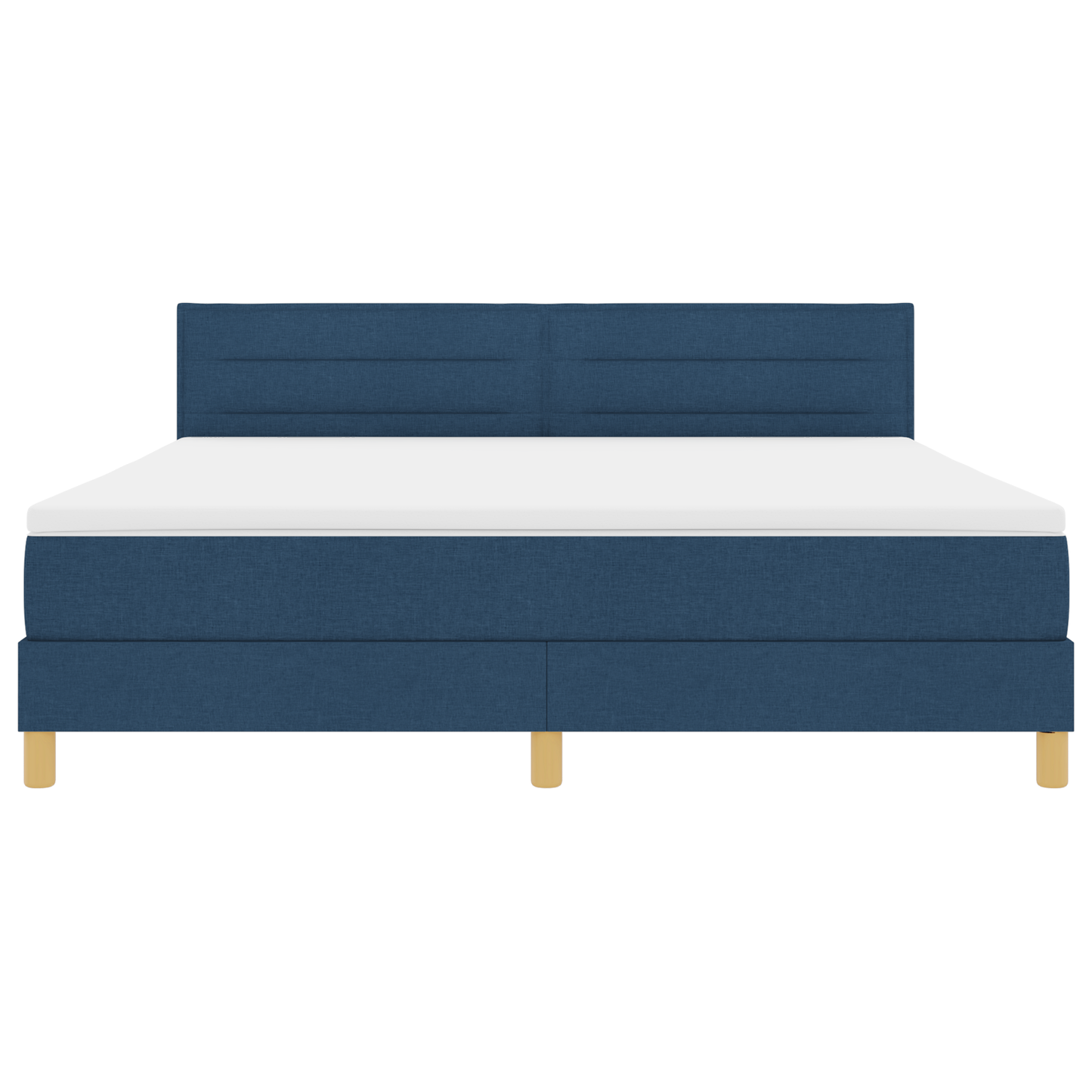 Boxspring Bed met Matras & LED Blauw 180x200 cm Stof