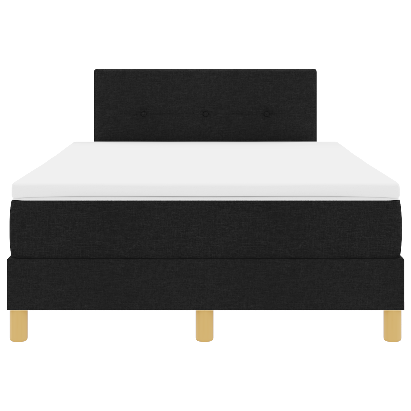 Boxspringbed met Matras & LED Zwart 120x200 cm Stof