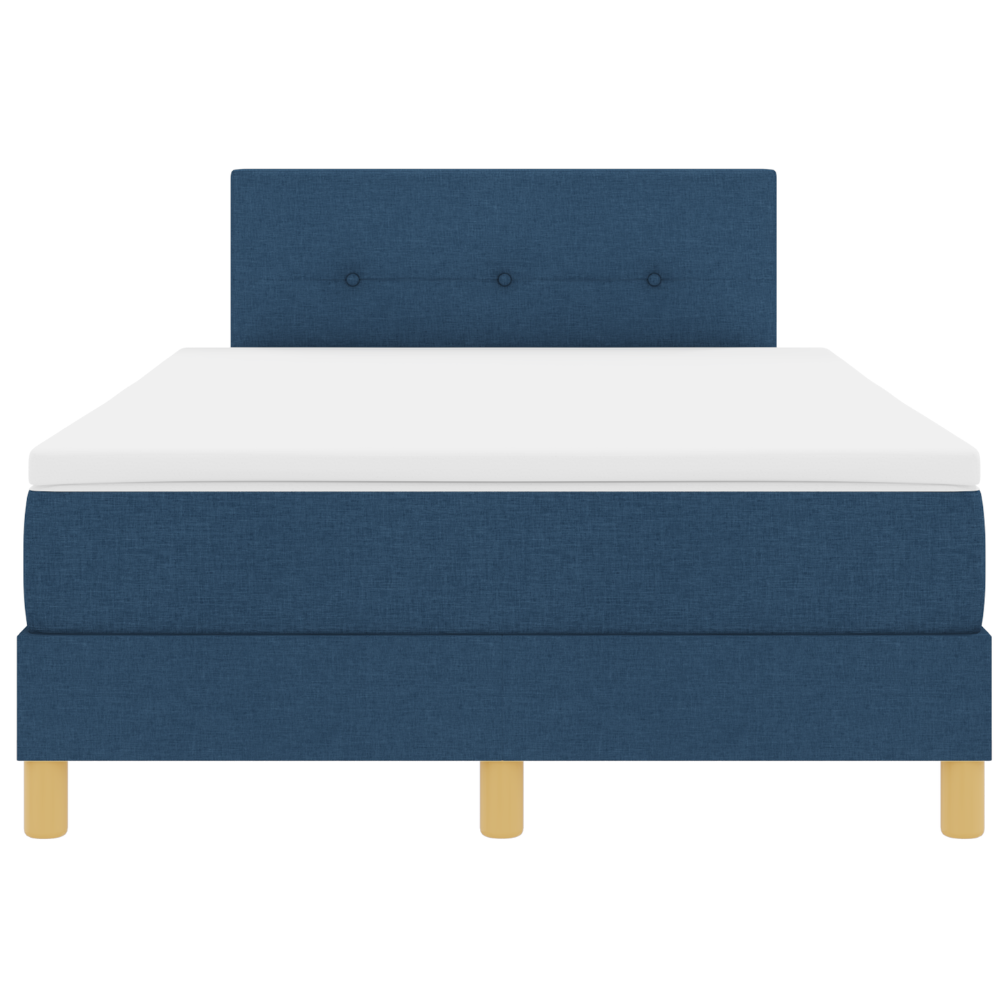 Boxspringbed met matras en LED stof blauw 120x200 cm