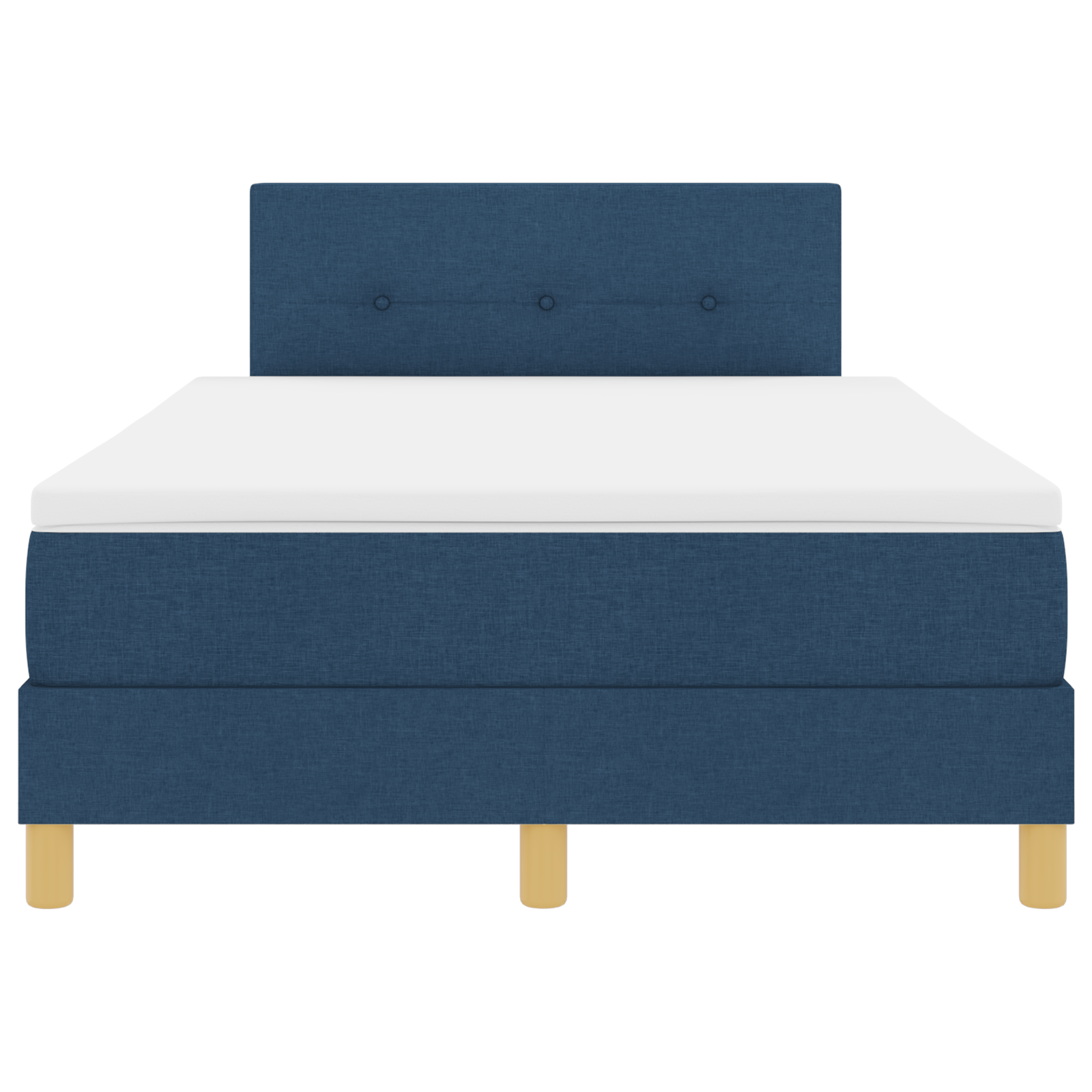 Boxspringbed met matras en LED stof blauw 120x200 cm