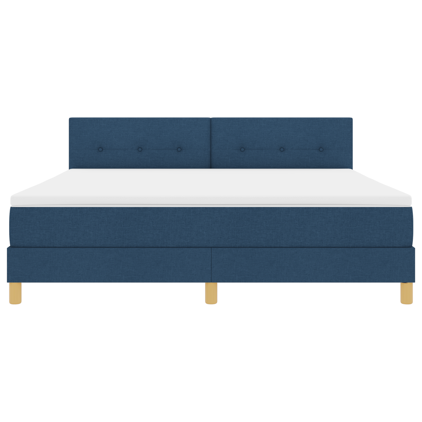 Boxspring Bed met Matras & LED Blauw 180x200 cm Stof