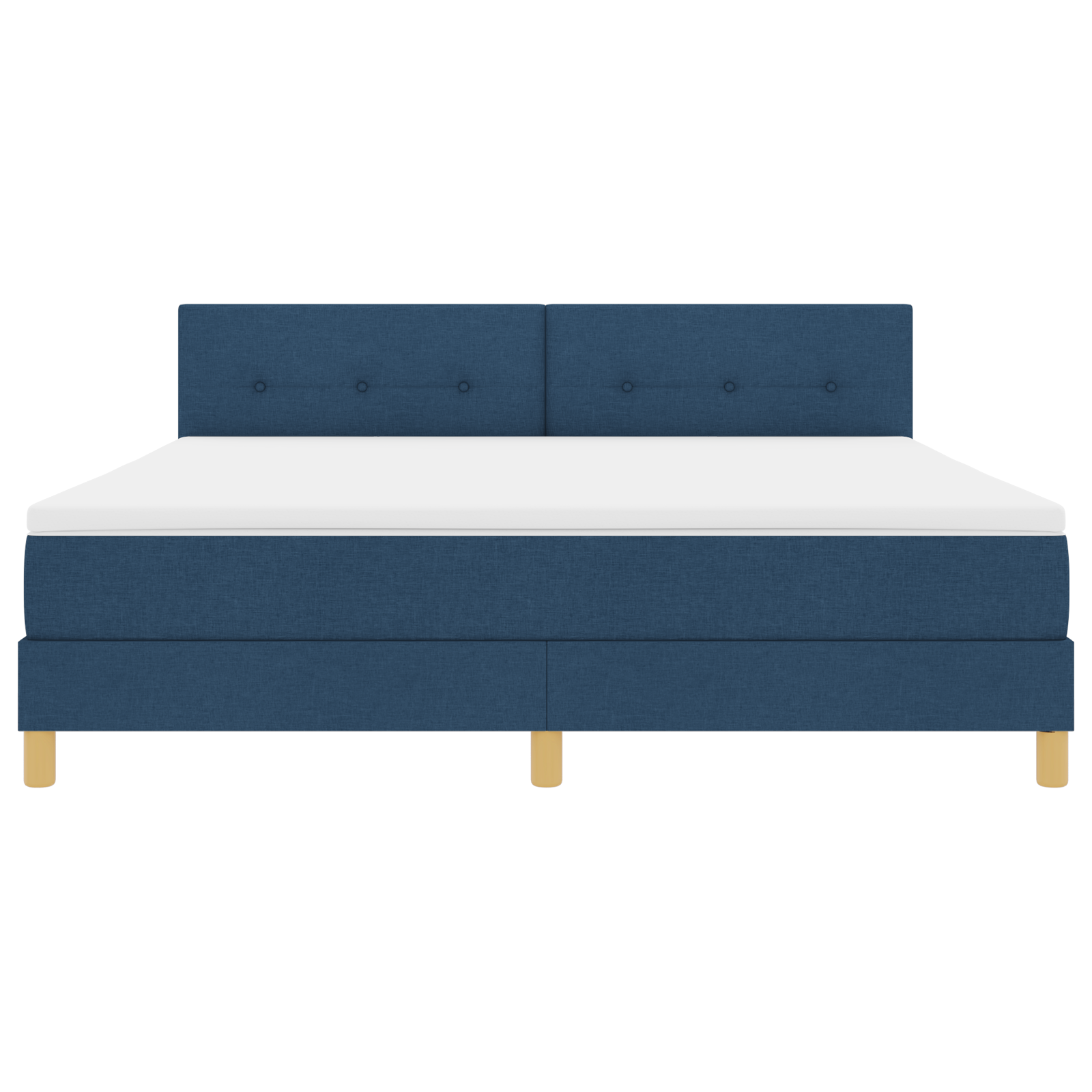 Boxspring Bed met Matras & LED Blauw 180x200 cm Stof