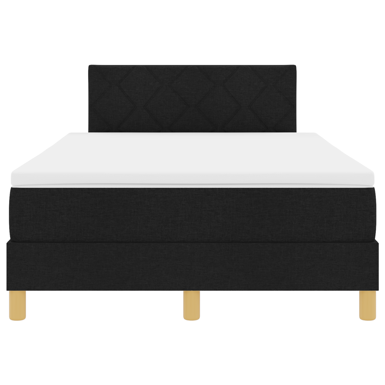 Boxspring Bed met Matras & LED Zwart 120x190 cm Stof