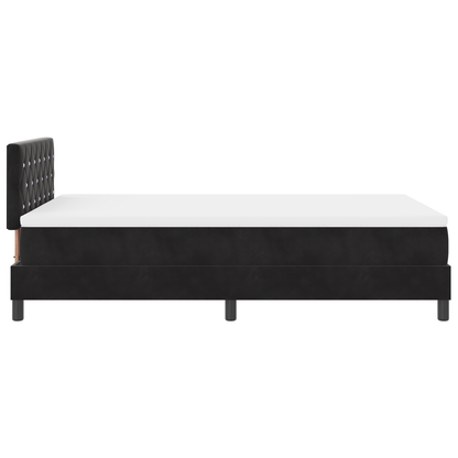 Boxspringbed met Matras & LED Zwart 120x190 cm Fluweel