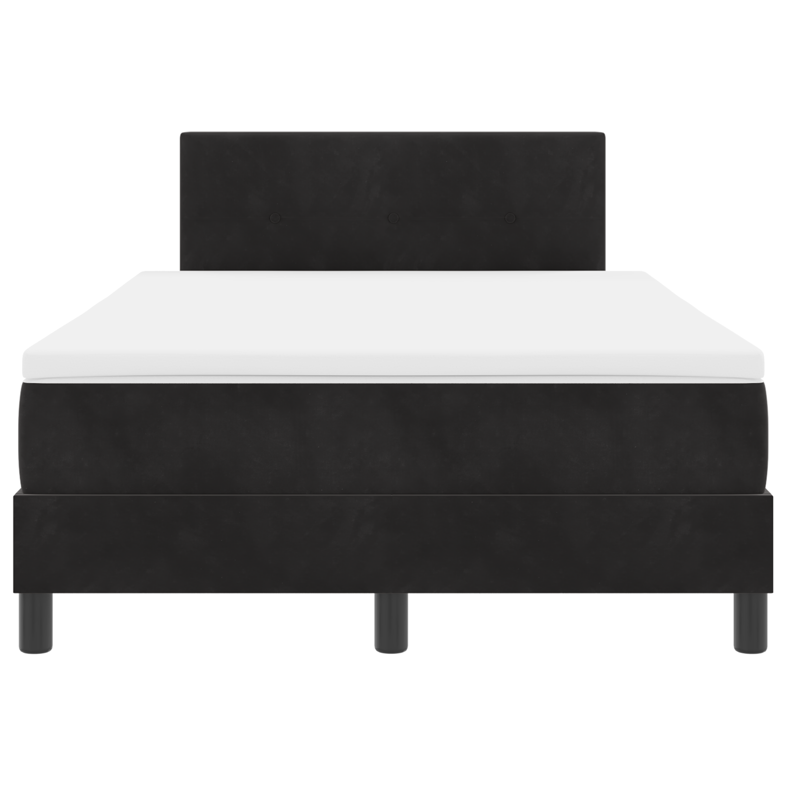 Boxspring Bed met Matras & LED Zwart 120x190 cm Fluweel