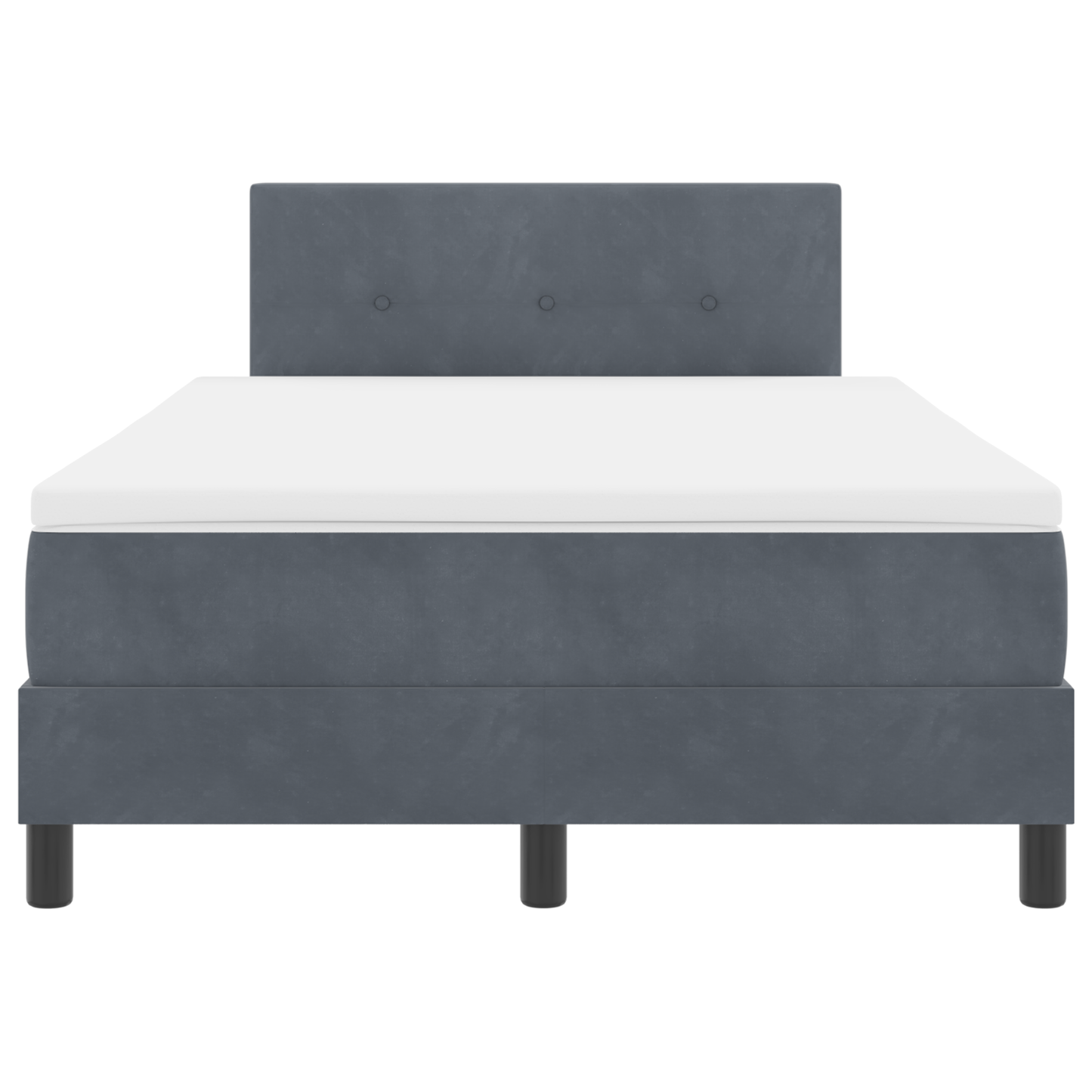 Boxspringbed met matras en LED fluweel donkergrijs 120x200 cm