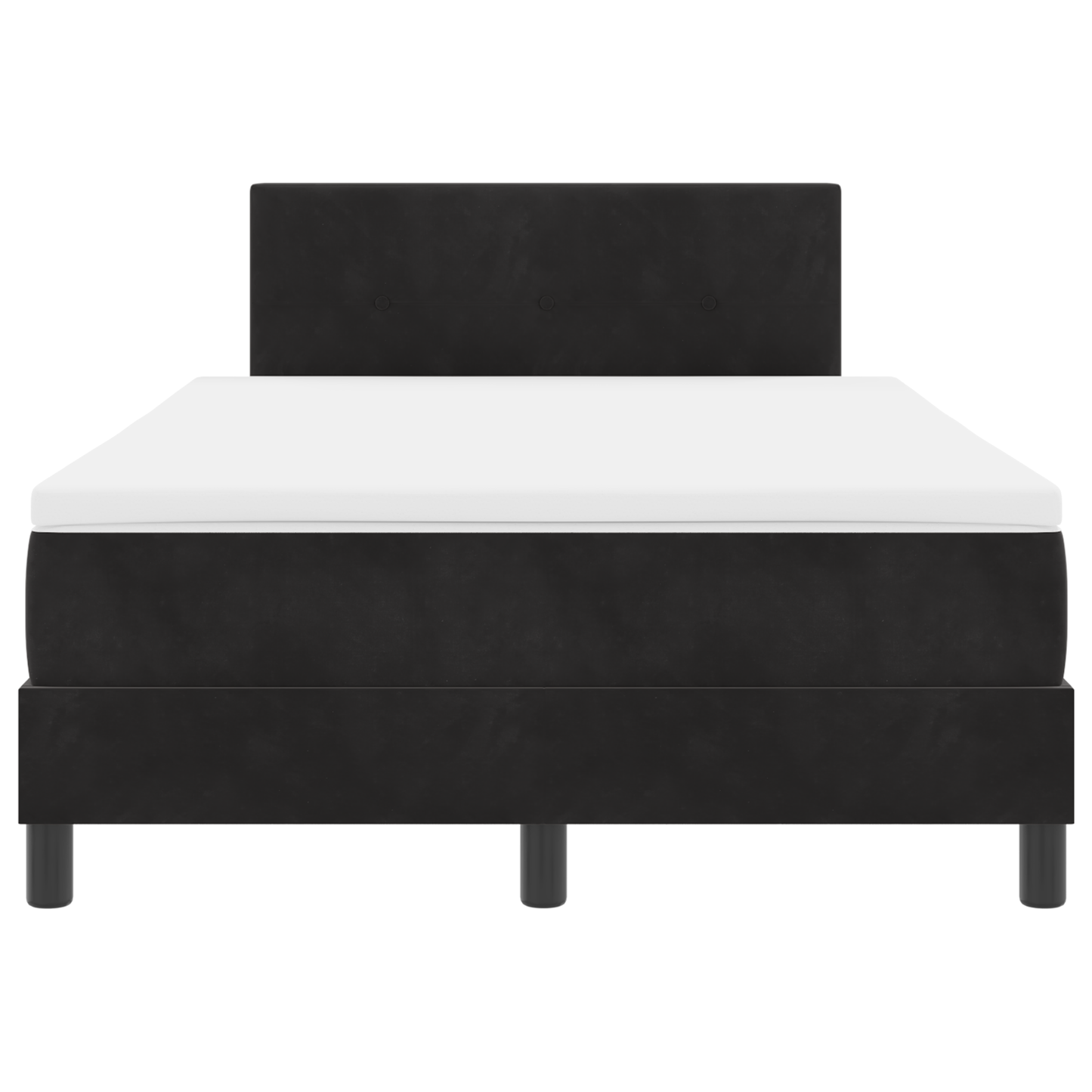 Boxspringbed met matras en LED fluweel zwart 120x200 cm