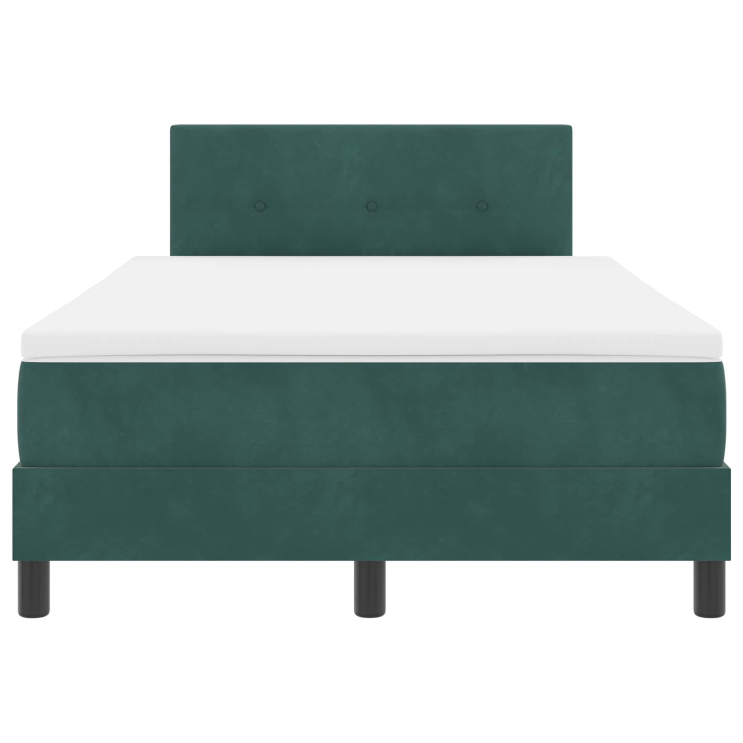 Boxspringbed met Matras & LED Donkergroen 120x200 cm Fluweel