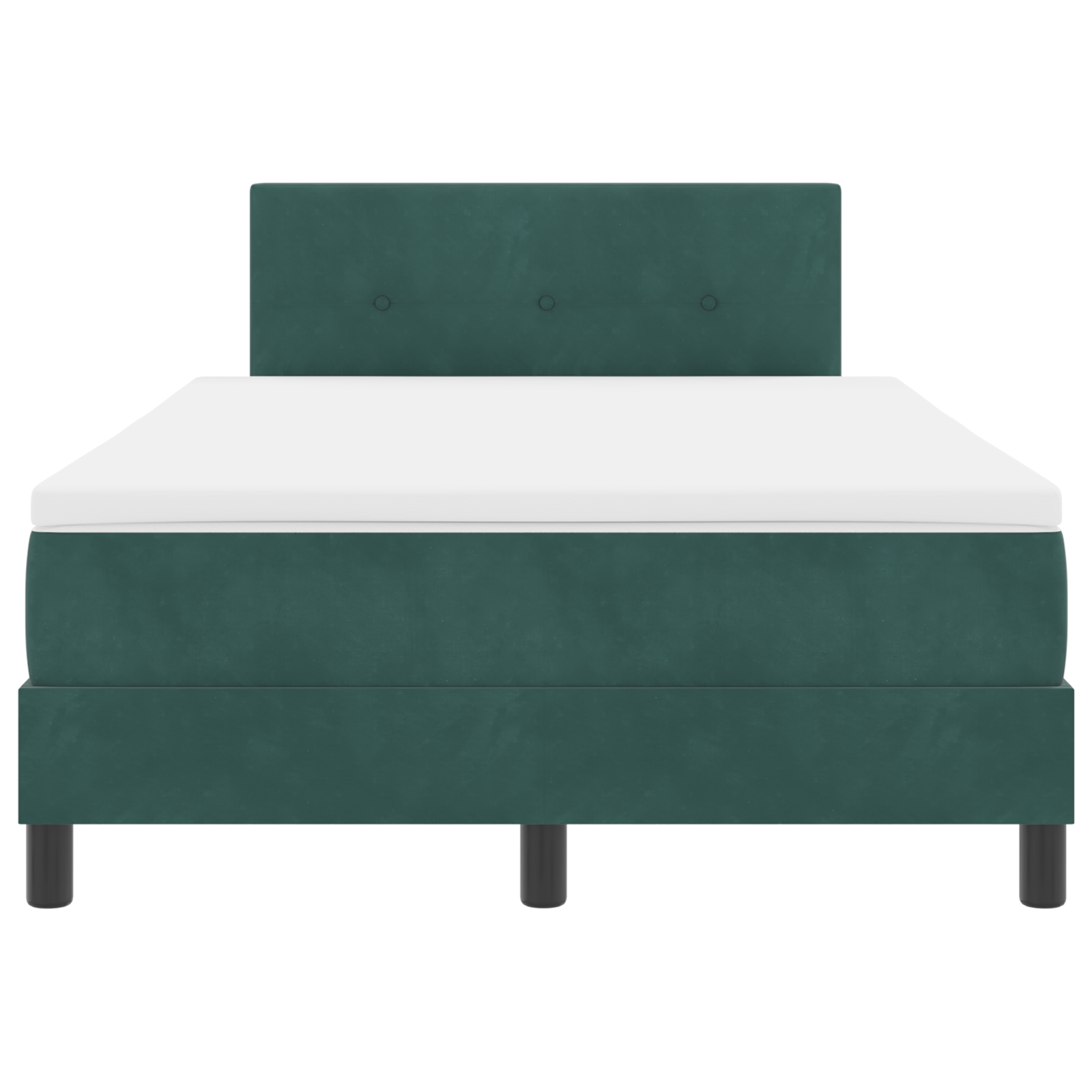 Boxspringbed met Matras & LED Donkergroen 120x200 cm Fluweel