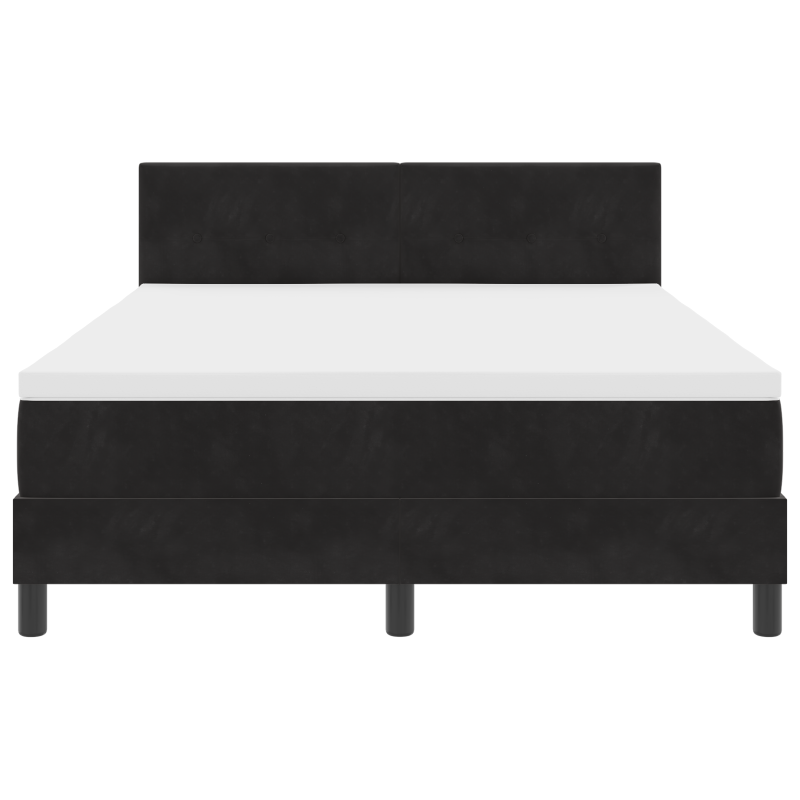 Boxspringbed met matras en LED fluweel zwart 140x200 cm