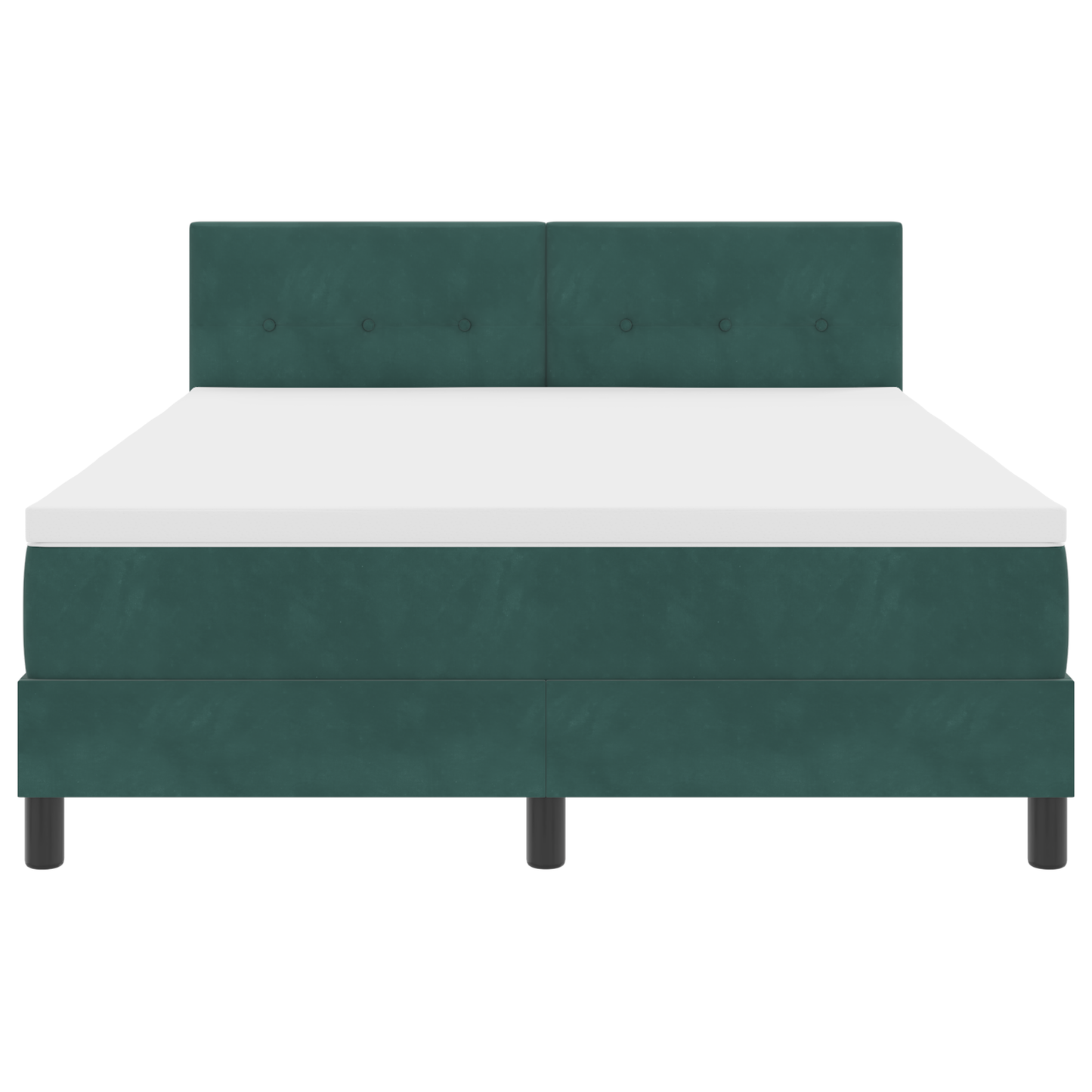 Boxspringbed met matras en LED fluweel donkergroen 160x200 cm
