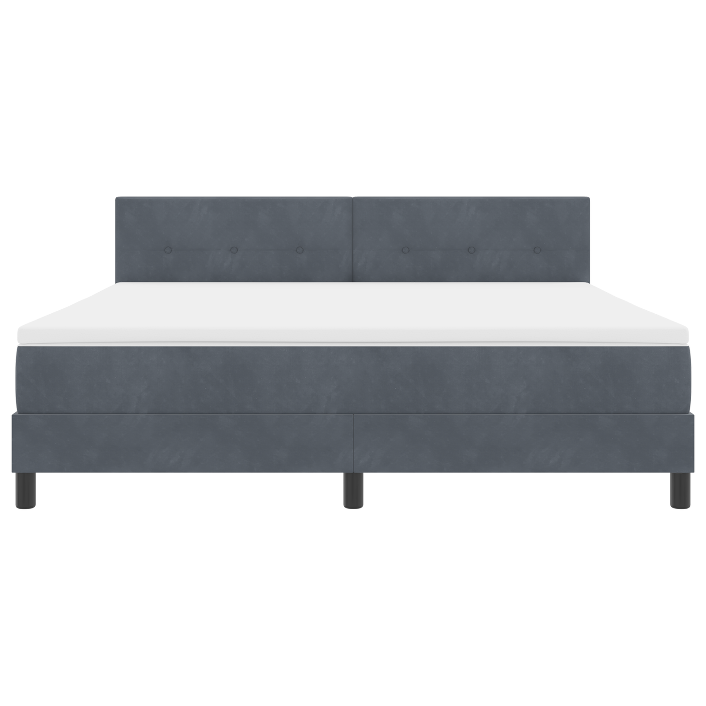 Boxspringbed met matras en LED fluweel donkergrijs 180x200 cm