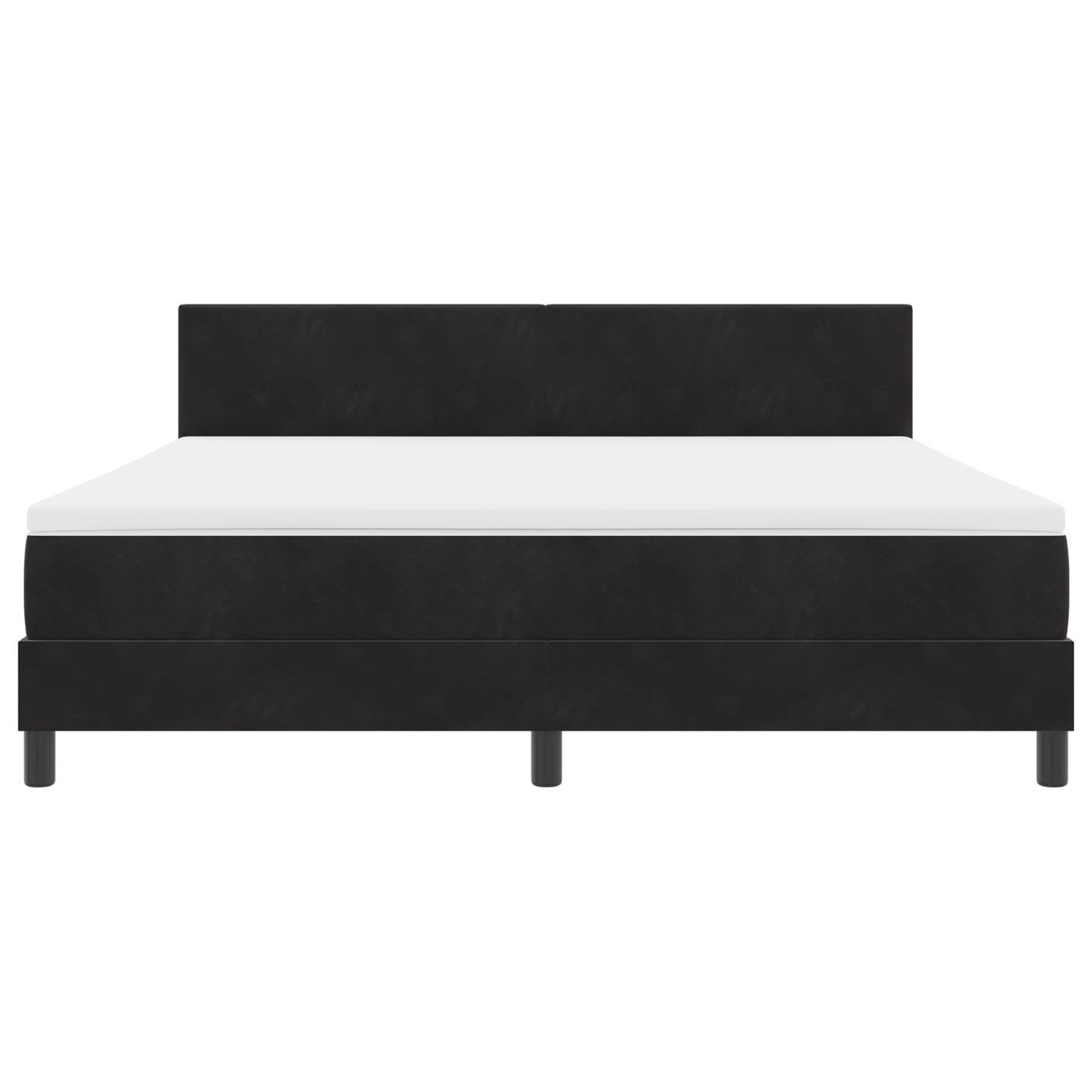Boxspringbed met matras en LED fluweel zwart 180x200 cm