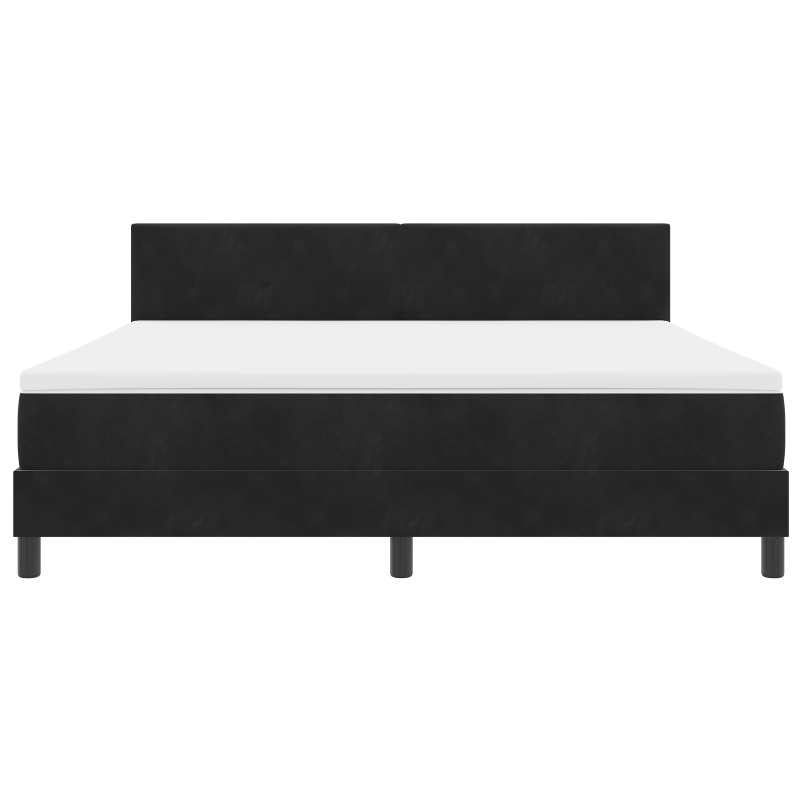 Boxspringbed met matras en LED fluweel zwart 180x200 cm