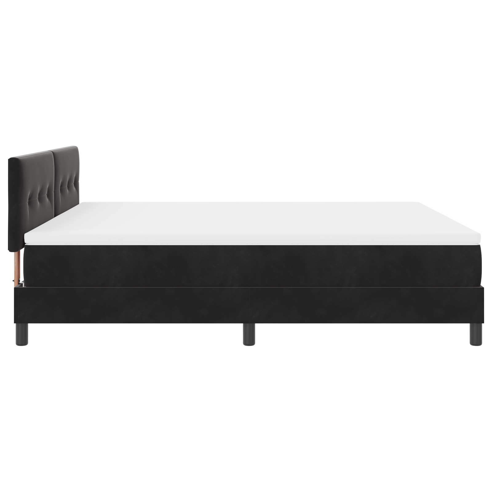 Boxspringbed met matras en LED fluweel zwart 180x200 cm