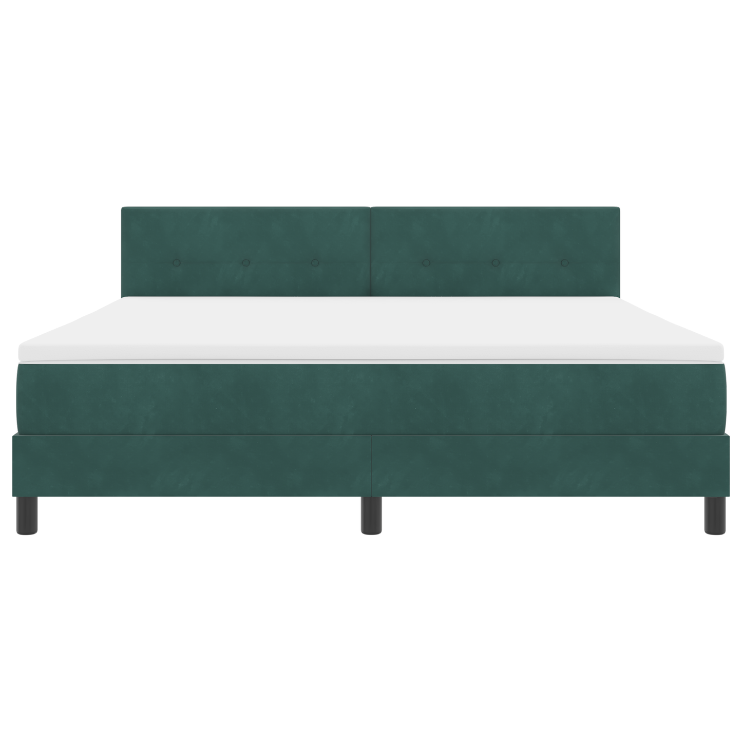 Boxspringbed met matras en LED fluweel donkergroen 180x200 cm