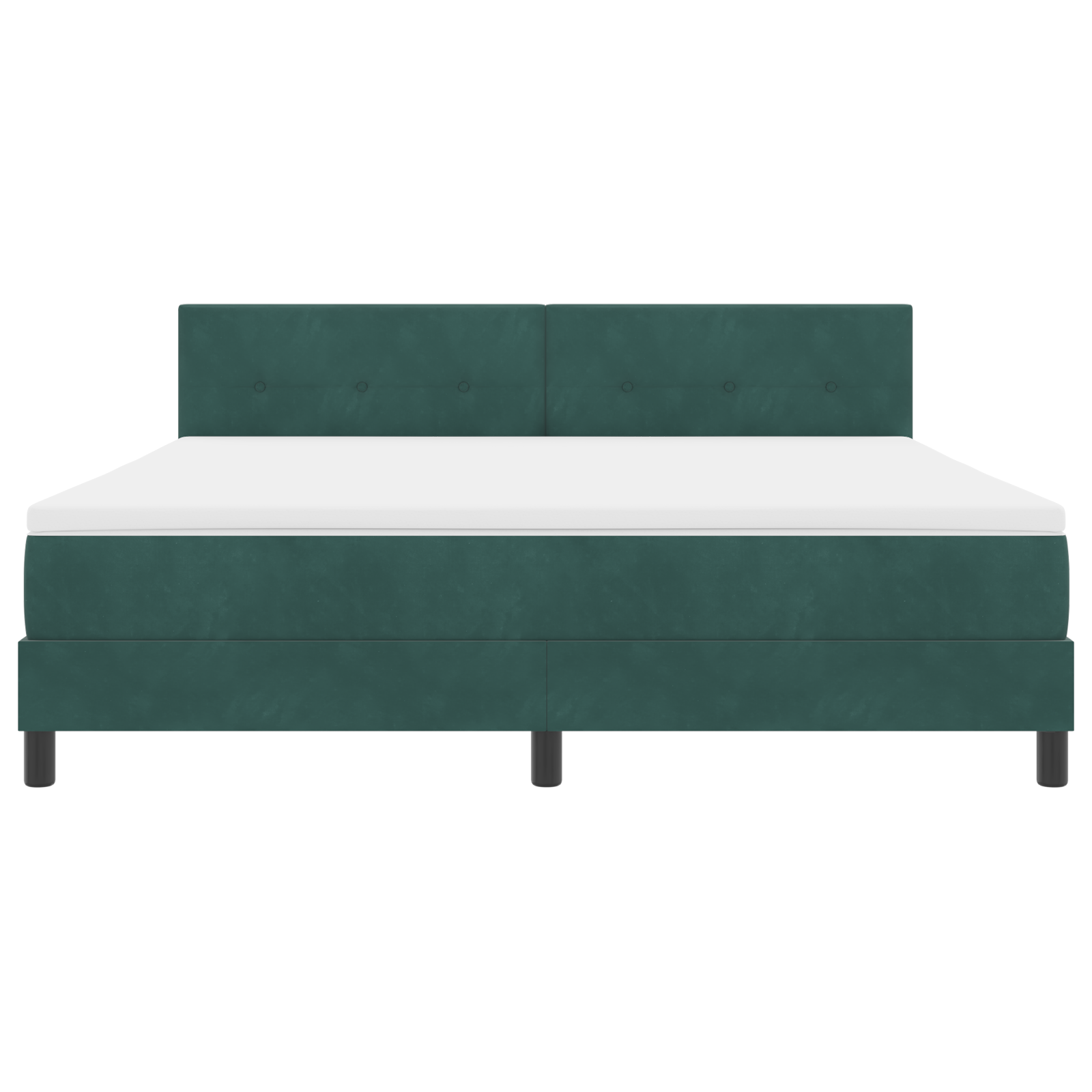 Boxspringbed met matras en LED fluweel donkergroen 180x200 cm