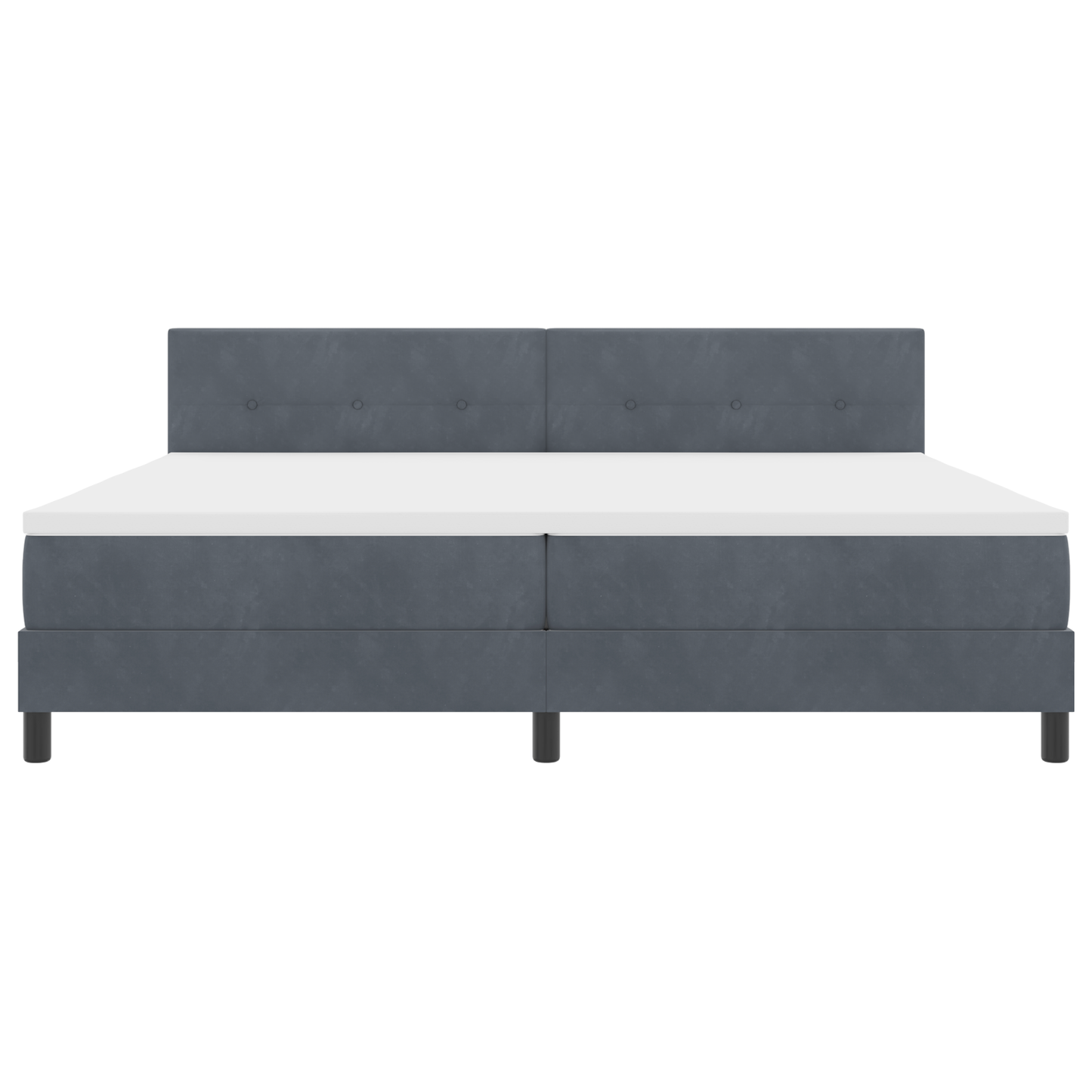 Boxspringbed met matras en LED fluweel donkergrijs 200x200 cm