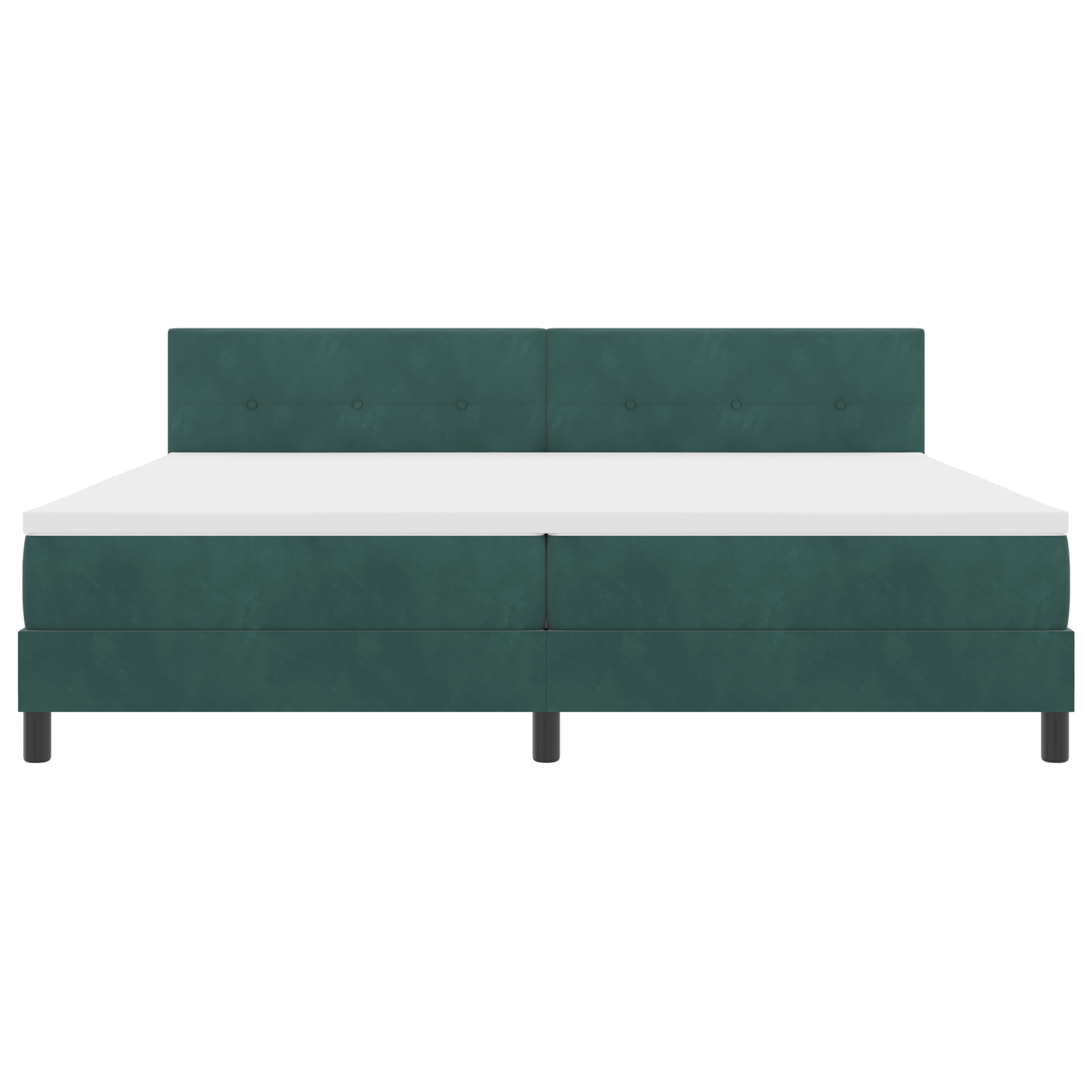 Boxspringbed met matras en LED fluweel donkergroen 200x200 cm
