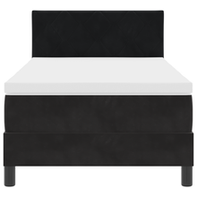 Boxspringbed met matras en LED fluweel zwart 100x200 cm