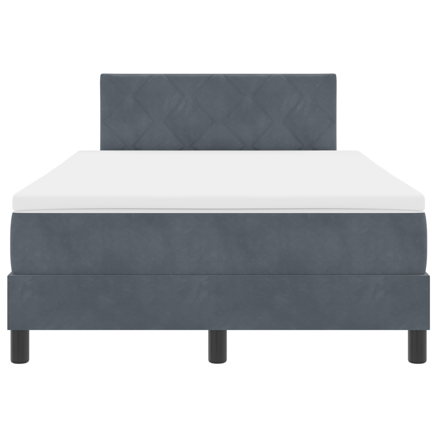 Boxspringbed met matras en LED fluweel donkergrijs 120x190 cm