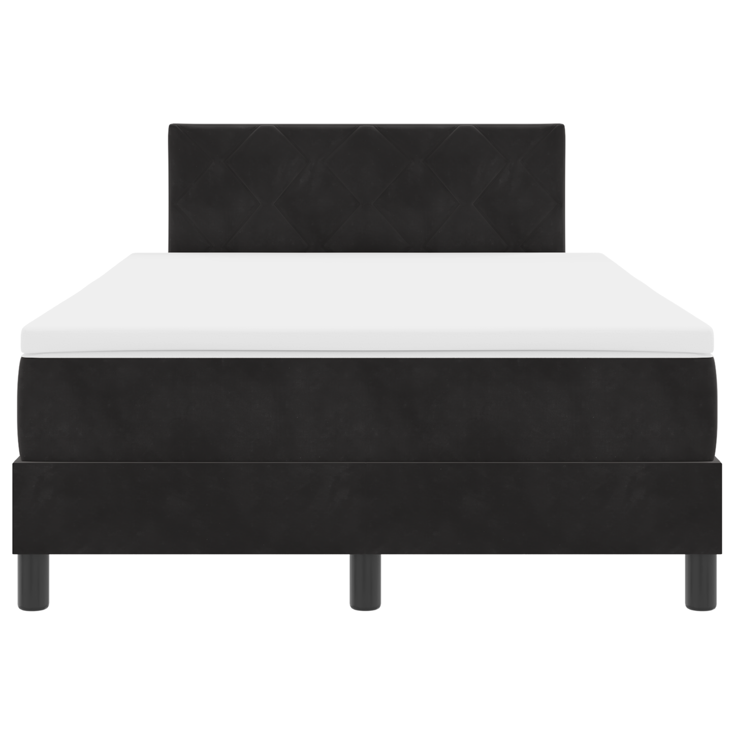 Boxspringbed met matras en LED fluweel zwart 120x190 cm