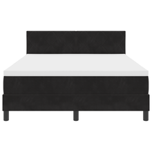 Boxspringbed met matras en LED fluweel zwart 140x190 cm