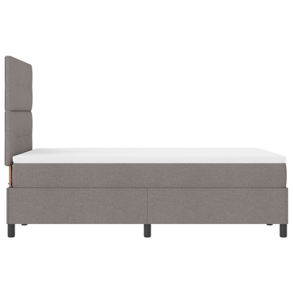 Boxspring Bed met Matras & LED Taupe 120x190 cm Stof