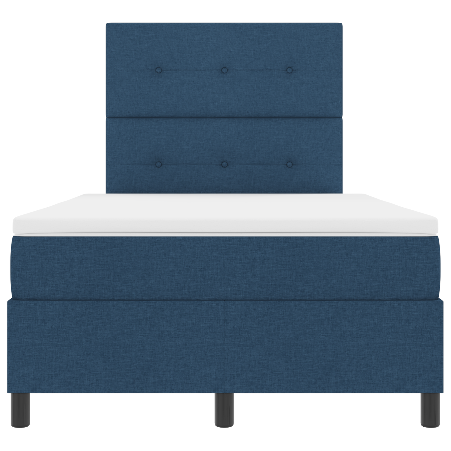 Boxspringbed met matras en LED stof blauw 120x200 cm
