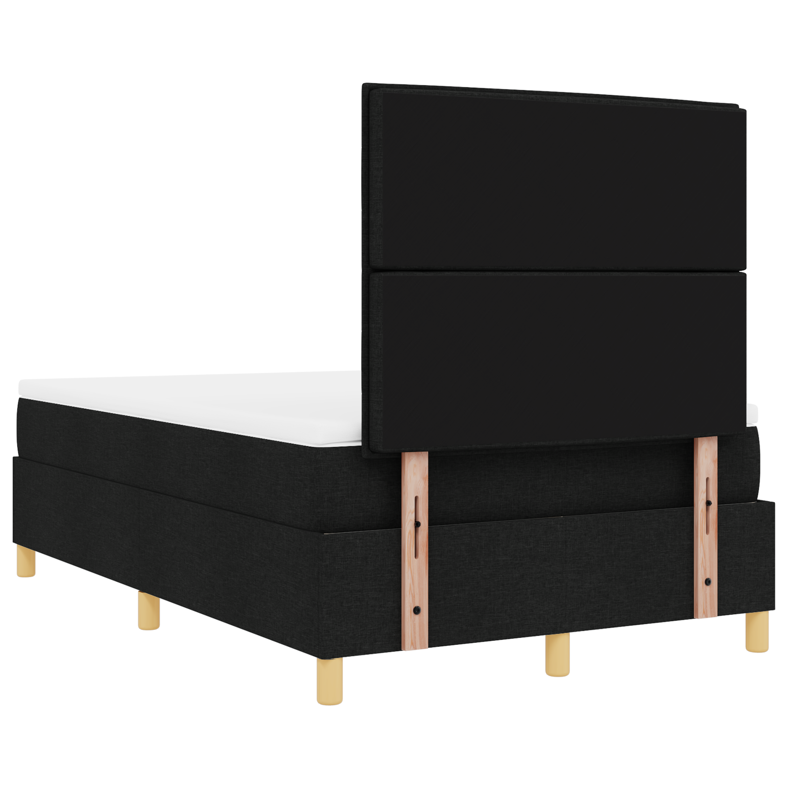 Boxspringbed met matras & LED Zwart 120x190 cm Stof