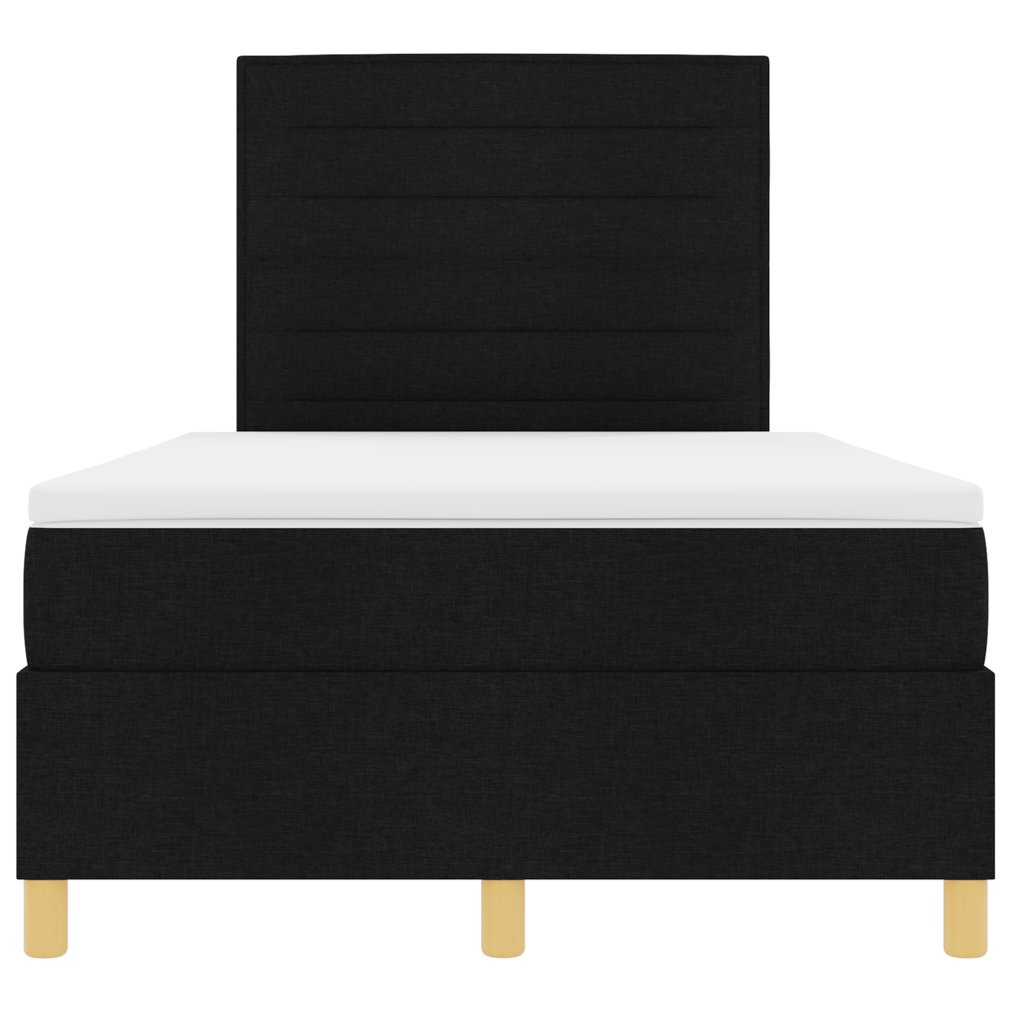 Boxspringbed met matras & LED Zwart 120x190 cm Stof