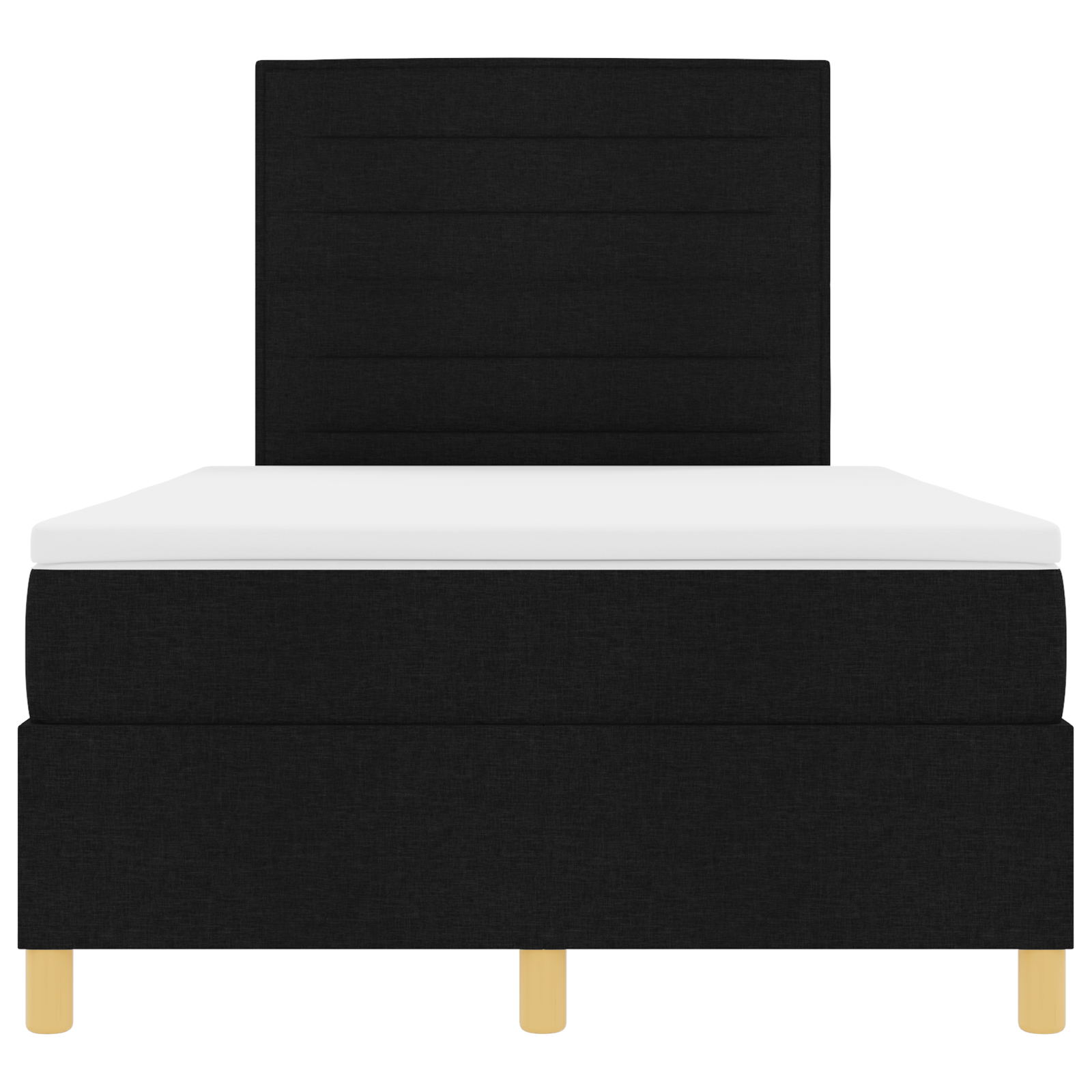 Boxspringbed met matras & LED Zwart 120x190 cm Stof