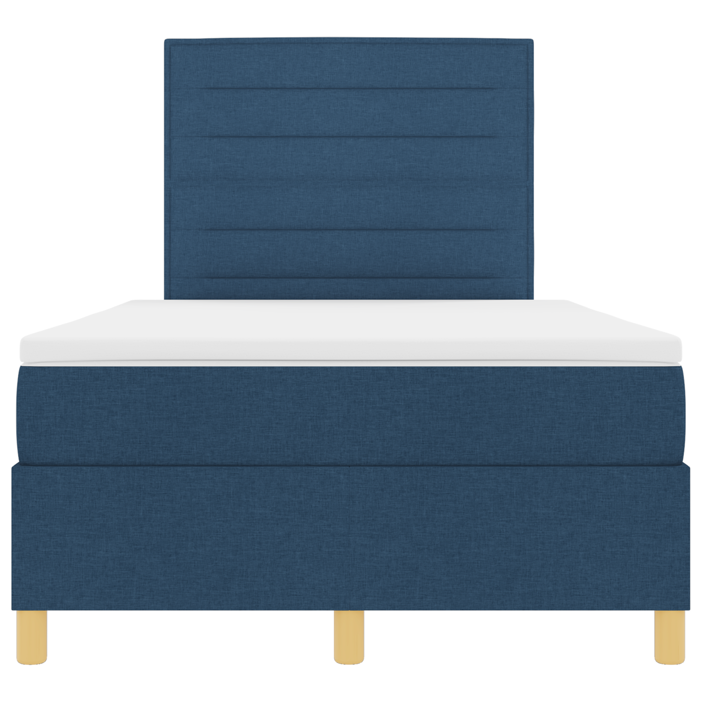 Boxspringbed met matras en LED stof blauw 120x200 cm