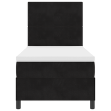 Boxspringbed met matras en LED fluweel zwart 100x200 cm
