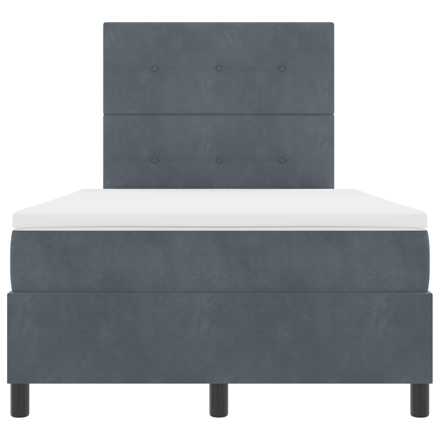 Boxspringbed met matras en LED fluweel donkergrijs 120x190 cm