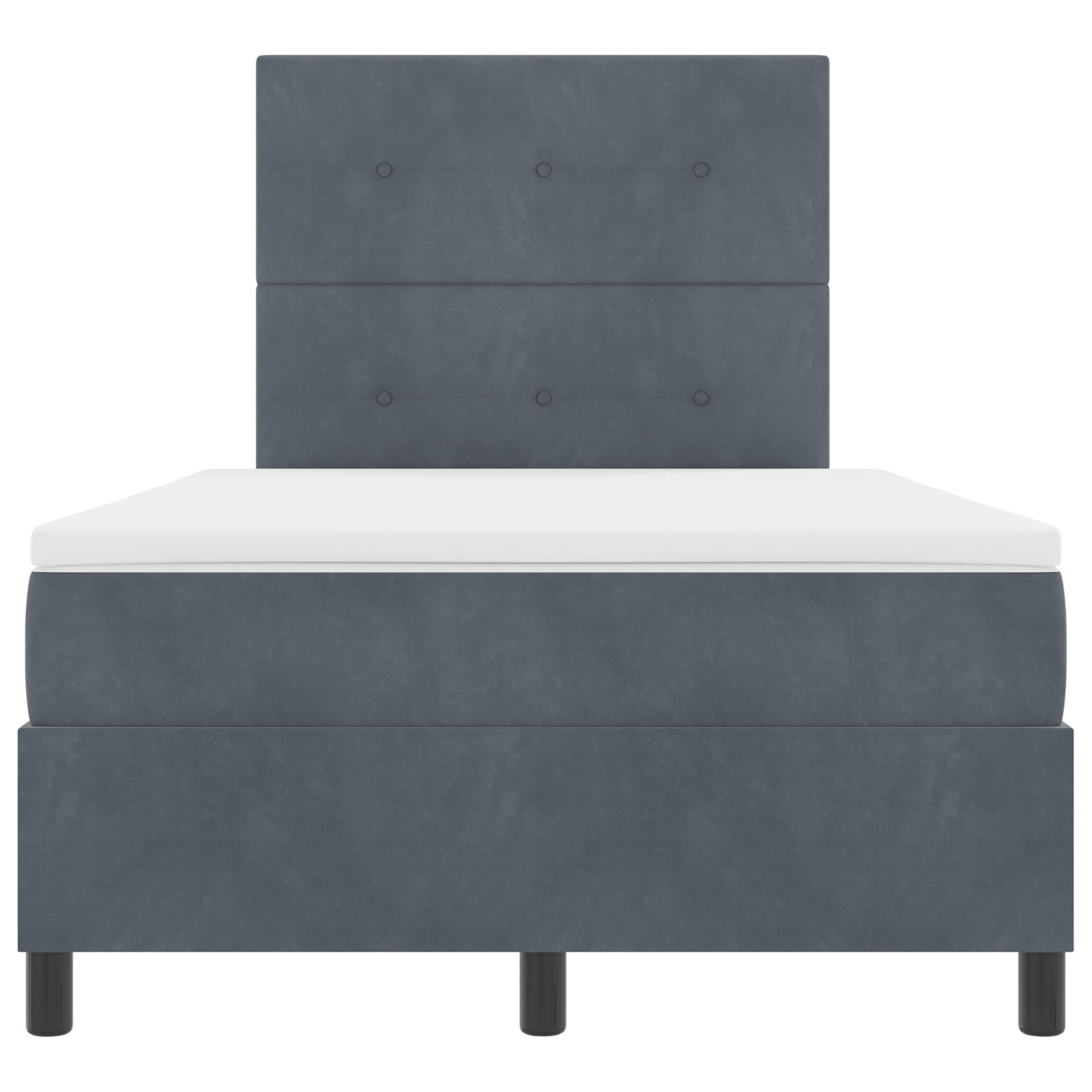 Boxspringbed met matras en LED fluweel donkergrijs 120x190 cm