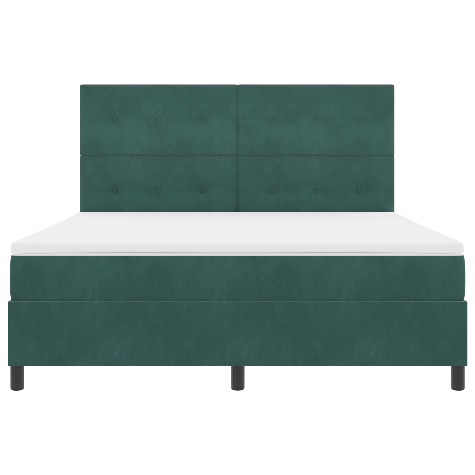 Boxspringbed met matras en LED fluweel donkergroen 180x200 cm