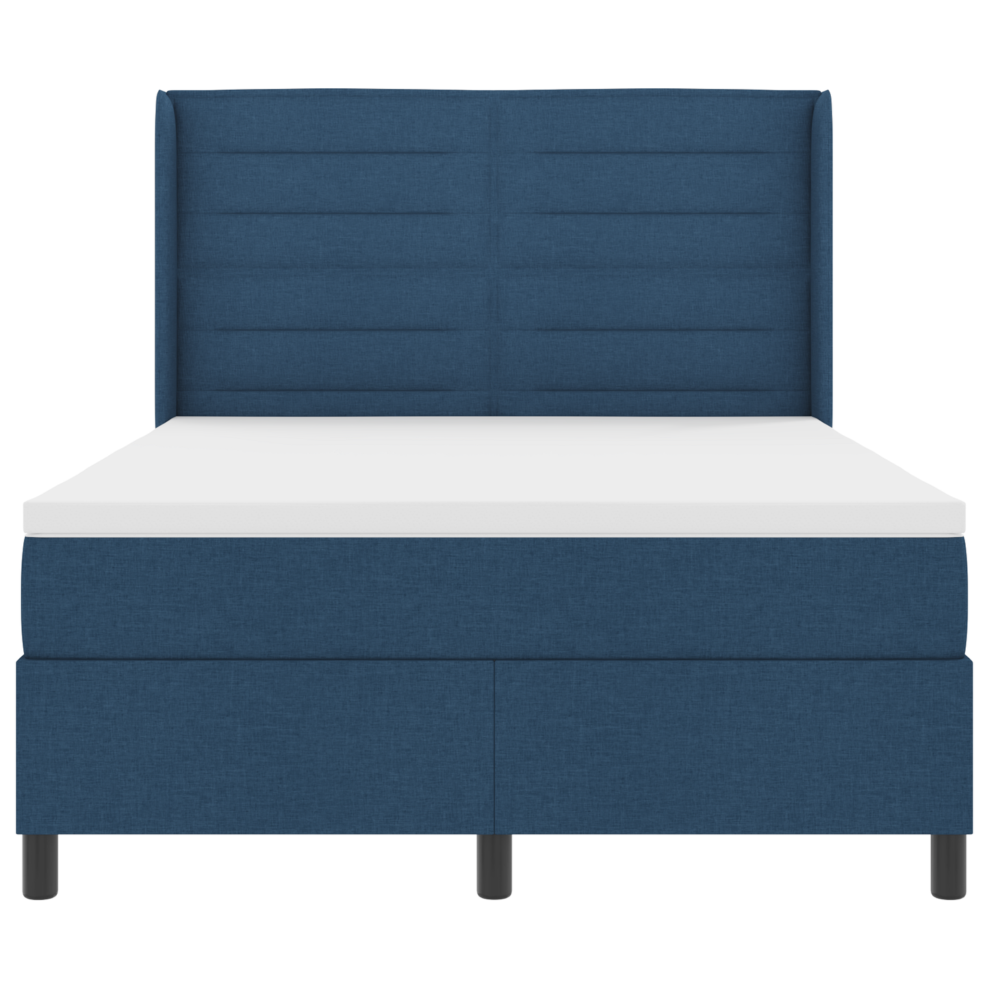 Box Spring Bed met Matras & LED Blauw 140x190 cm Stof