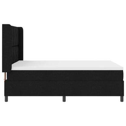 Boxspringbed met matras en LED stof zwart 160x200 cm