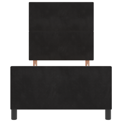 Bedframe fluweel zwart 90x200 cm