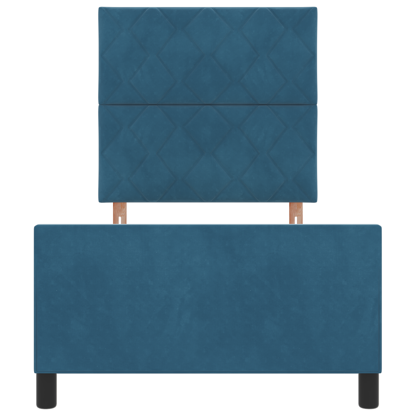 Bedframe fluweel donkerblauw 90x190 cm