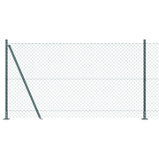 Schutting 10 x 1,2 m groen gegalvaniseerd staal