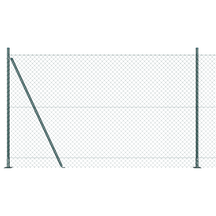 Kettinglinkdraad met 7 Flenspalen 1,4x10 m Gegalvaniseerd Staal