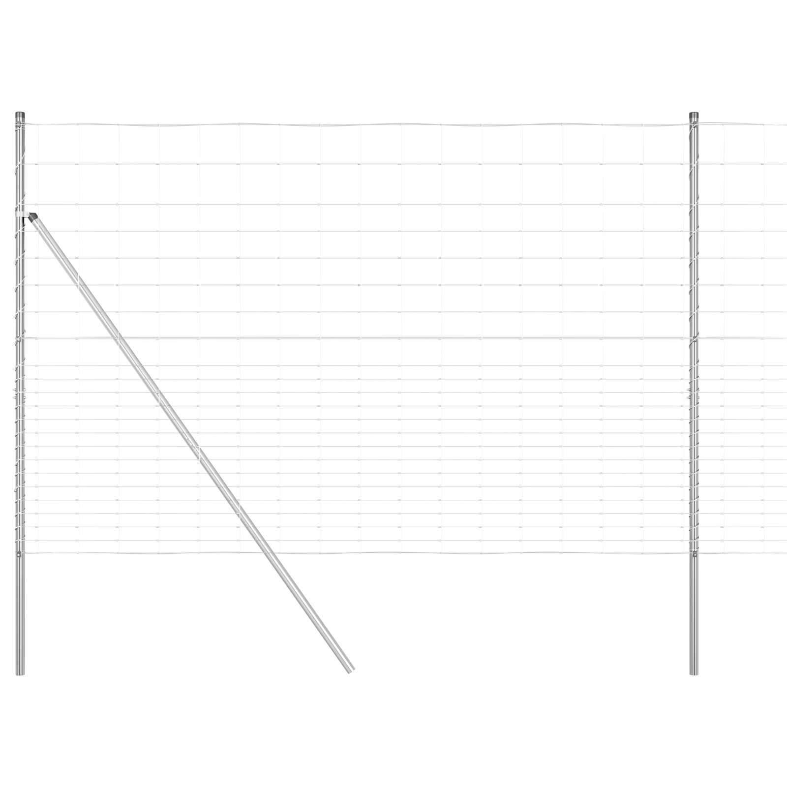 Veldomheining 1,6x25 m gegalvaniseerd staal
