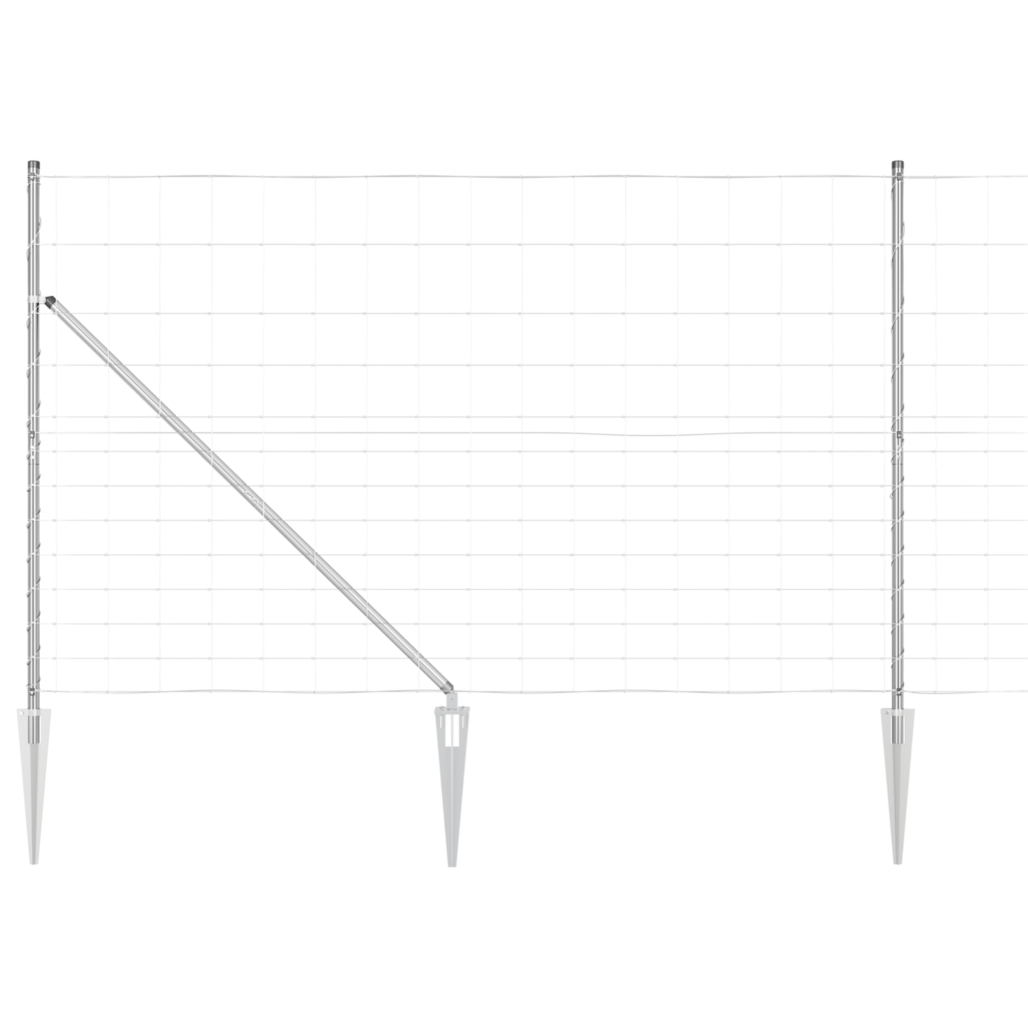 Veldomheining 1,5x25 m gegalvaniseerd staal