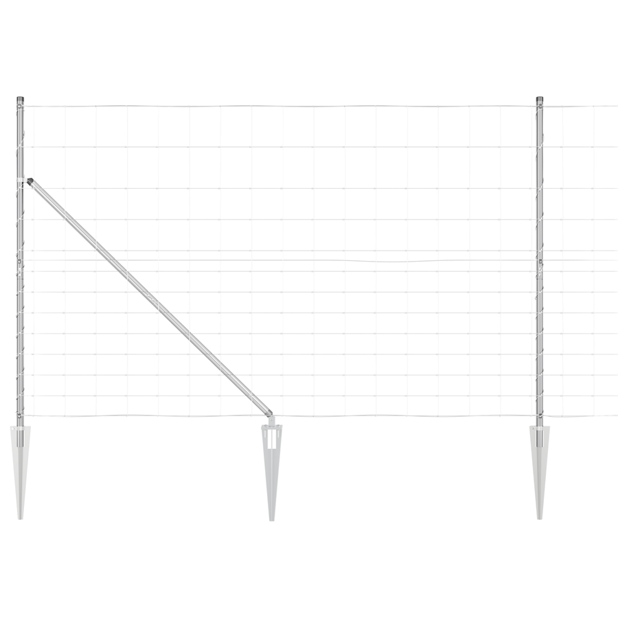 Veldomheining 1,5x25 m gegalvaniseerd staal